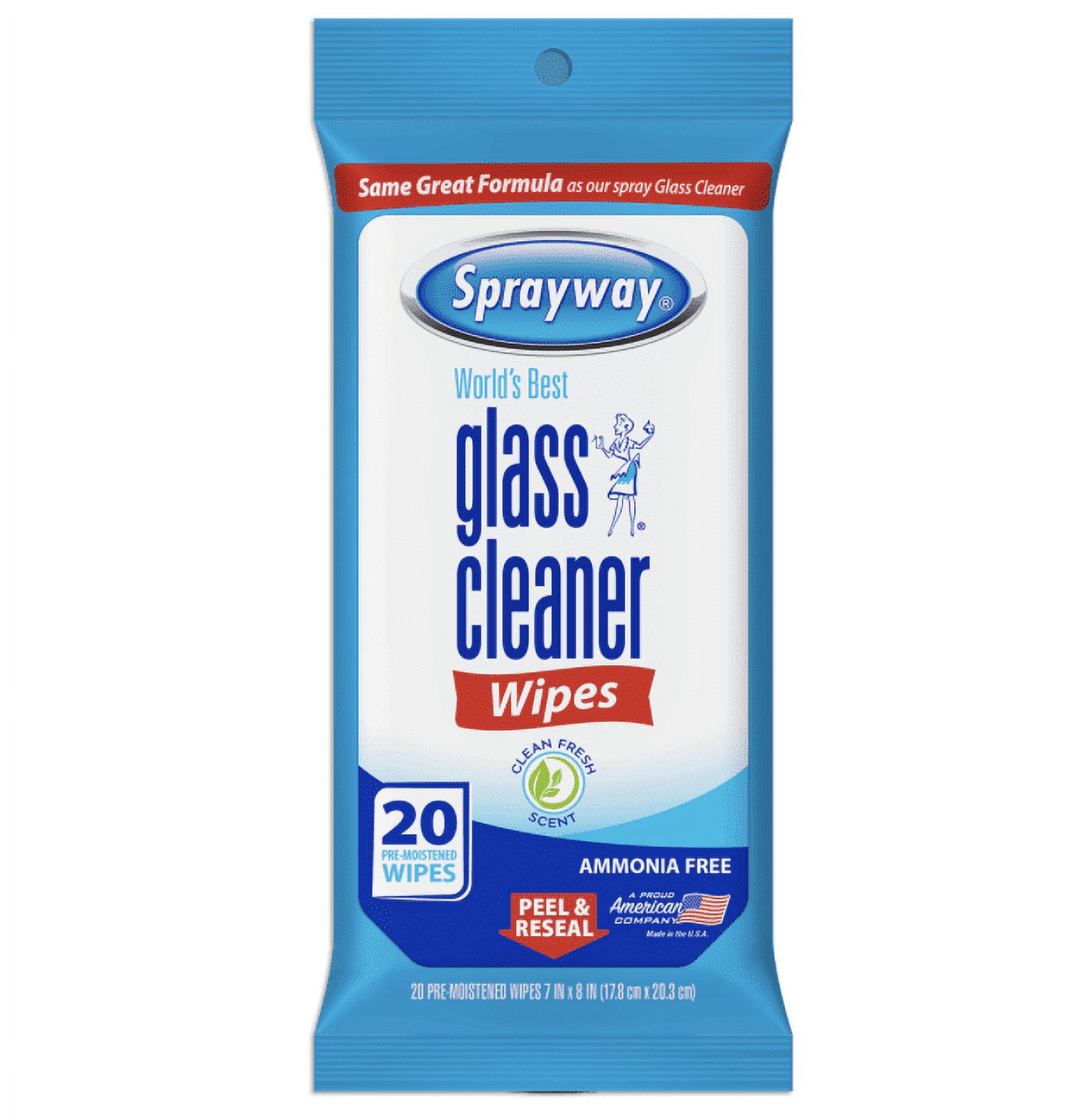 Sprayway Glass Cleaner Wipes